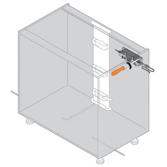 Крепление блока питания SERVO-DRIVE монтаж к стене