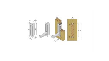 Мебельный крючок FANTOM K100