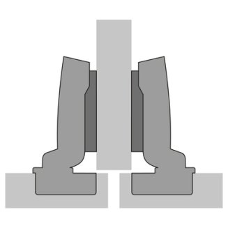 Петля Sensys 8645i, угол 110гр, чашка TH52 D35, средняя стенка, B3