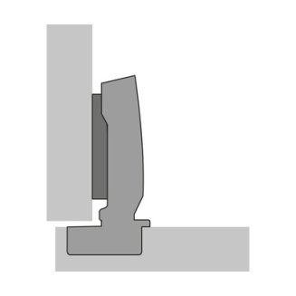 Петля Sensys 8675, угол 110гр, чашка TH 52, D35, накладная навеска, (B12,5)