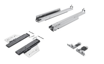 Комплект направляющих HETTICH Actro 5D Silent Sistem , полного выдвижения Push to Open Silent