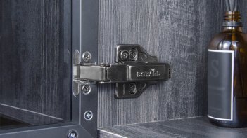 Мебельная петля без ответной планки FRAME , чёрный никель