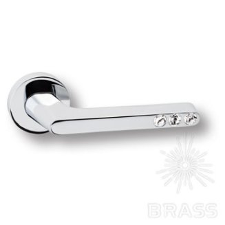Ручка дверная с кристаллами Swarovski HA102RO12 SUETTO