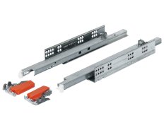 Направляющие TANDEM plus BLUMOTION,17-19 мм, полное выдвижение, с доводчиком и замками