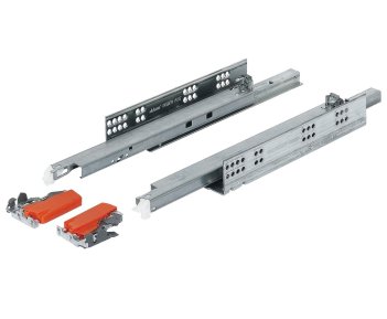 Направляющие TANDEM plus ,17-19 мм, под TIP-ON , полное выдвижение, с замками
