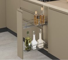 Бутылочница в базу 150 мм,полное выдвижение, направляющие BLUM